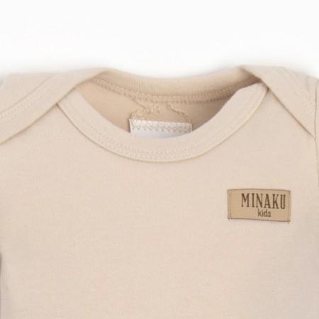 Kit for children (body, shorts) minku, beige color, height 80-86 cm-3