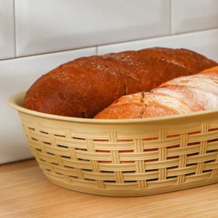 Wicker breadbuminer, 3 l, 30.5 × 21 × 8 cm, color mix-1
