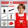Set of firefighter "firefighter", with a vest, 7 items