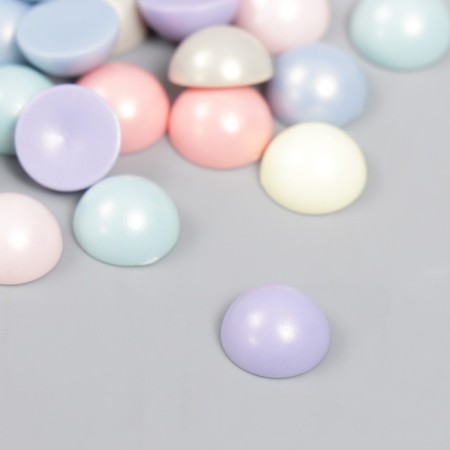 Decor for creativity plastic "Half of beads. Pearls matte" set 20 grams 0.6x1.2x1.2 cm 78771-1