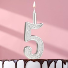 Candle for the Silver Pattern cake, number 