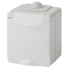 2p+E IP65, 16A-250V, OU, Gray socket