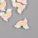 Decor for creativity plastic "Rainbow in the clouds" set of 6 pcs 1.6x2.3x0.8 cm