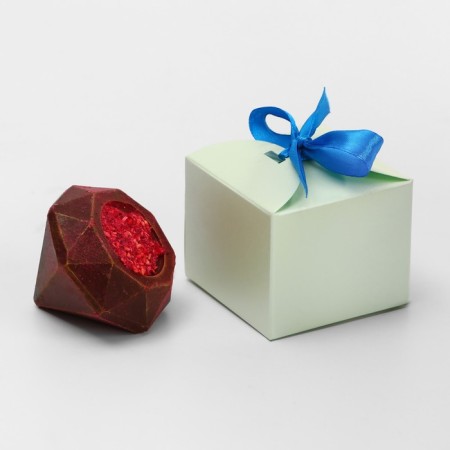 Chocolate bombing with marshmallow "Happiness inside" Dark Chocolate, 38 g-4