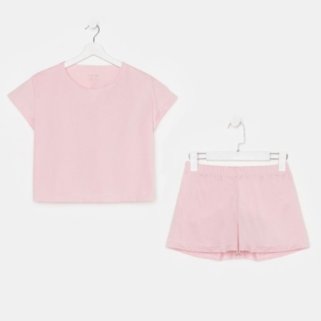 Female pajamas (T-shirt and shorts) KAFTAN "BASIC" size 48-50, pink color-5