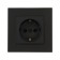 Single Tot Matte Glass, 16 a, hidden, with salary, glass, black