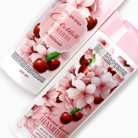 Gift set of cosmetics “Blave!”, Shower gel 250 ml and hair shampoo 250 ml, pure happiness-3