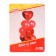 Bouquet of balls "Fiery", foil, latex, set 10 pcs., Red color
