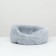 Sungory with a pillow fur, satin, perioteum, 40 x 40 x 16 cm, gray