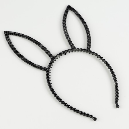 Carnival rim ears Bunny, black color-1