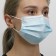 Medical mask, three -layer, 50 pieces in the package, blue