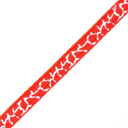 Fly collar "giraffe", 30 x 1 cm, red-5