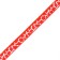 Fly collar "giraffe", 30 x 1 cm, red