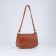 Baget bag with zipper, brown color