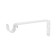 Bracket for cornice D20 is a single -row 15 cm, white