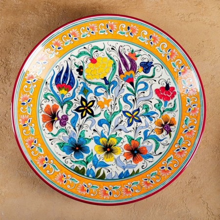 Largan Rishtan ceramics "Flowers", 42 cm, mix-5