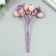 Decor for creativity "Berry of Rowan" 1 bouquet = 10 berries pink-violet yoke 10x1.5 cm