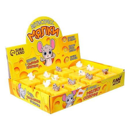 Anthistress machine "Cheese hide and seek", MIX colors, in showbox-3