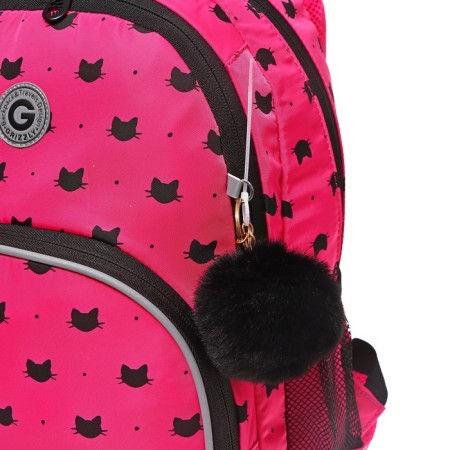 School backpack, 40 x 27 x 20 cm, Grizzly 360, ergonomic back, laptop compartment, fuchsia RG-360-5_4-8
