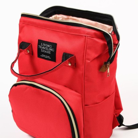 Women's backpack with thermal carman, thermal mosque - portfolio, red color-7
