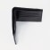 Male purse without fastening, black color