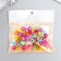 Beads for creativity plastic "Bright flowers" set 70 pcs 0.6x1x1 cm