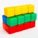 A set of colored cubes, "Smeshariki", 20 pcs., 4 × 4 cm