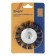 Metal brush for a tundra drill, with a hairpin, twisted wire, flat, 75 mm