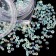 Rhinestones for decor, round, multi -size, transparent/holographic color
