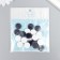 Beads for creativity wood "flat circle" set of 20 pcs white, dark blue 0.4x1.5x1.5 cm