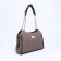Bag "Golden Rain" with lightning, external pocket, color of powder/brown