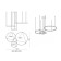 Suspension "Thor", size 133.5x95xd80+60+40x150 cm, 100W, LED, 3000K, Dimmic, with FDU