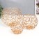 Climber Metal "Loft. Weave" gold set 3 pcs 7x9x9 10x12.5x12.5 13x16x16 cm