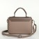 Women's bag on the Textura valve, small size, beige color