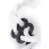 The shackles on the feet are rope, white, 95 cm