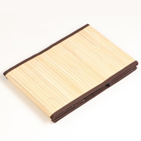 Folding box for storage, 28x38 cm N 23 cm, bamboo, lining, fabric, mix-4
