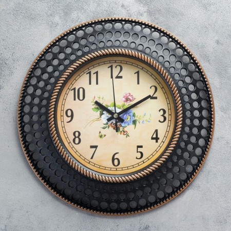 Watching clock, series: interior, "bubbles", discrete move, d-29 cm