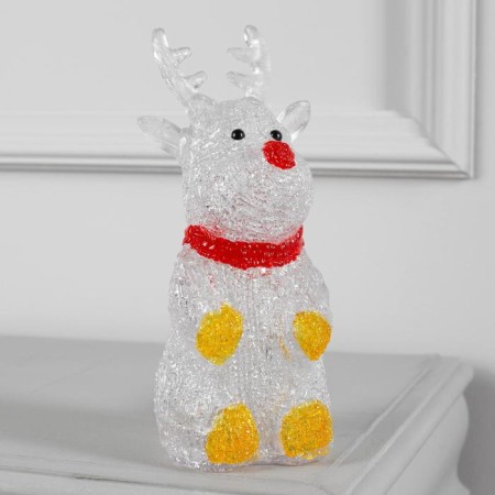 LED figure "Olenenok" 7 × 25 × 7 cm, acrylic, 10 LED, AAX2 batteries (not in the kit), white glow-1
