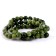 Beads made of natural stone "Green Jade" set 58 pcs., Size 1 pc. - 6 mm