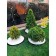Garden plastic curb, 55 mm, brown, 10 m + 30 stakes, "mango