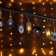 Garland “thread” 1.35 m with nozzles “Eskimo”, IP20, transparent thread, 10 LED, white glow, AAH2