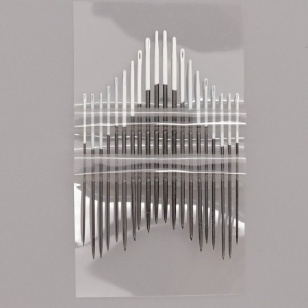 Manual needles Black Sharps, No. 3-9, White Ushka, 20 pcs-1