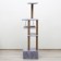 Complex for cats with a claw, corner, with a hammock, 48 x 48 x 171 cm, gray