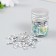 Decor for creativity in the bottle "Rhinestones. Transparent" set 250 pcs d = 0.6 cm 4x3x3 cm