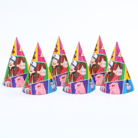 A set of paper utensils, on 6 people "Happy Birthday!", Gravity Falls-4
