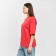 Women's T-shirt MIST BASIC, S-M size, red color