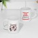 Sublimation mug "I recognize my mistakes as ingenious", with the application
