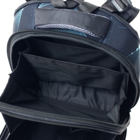 School backpack 38 x 30 x 16 cm, ergonomic back, stavia "black cat", black-9