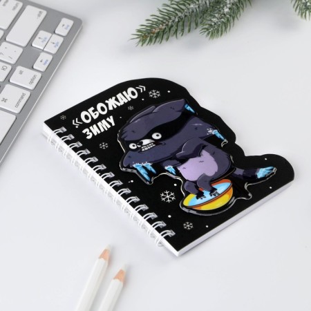 Notepad with a figure element "Winter characters", 40l Mix-4