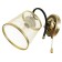 Sconces 662447/1 E27 40W gold 22x15x24 cm